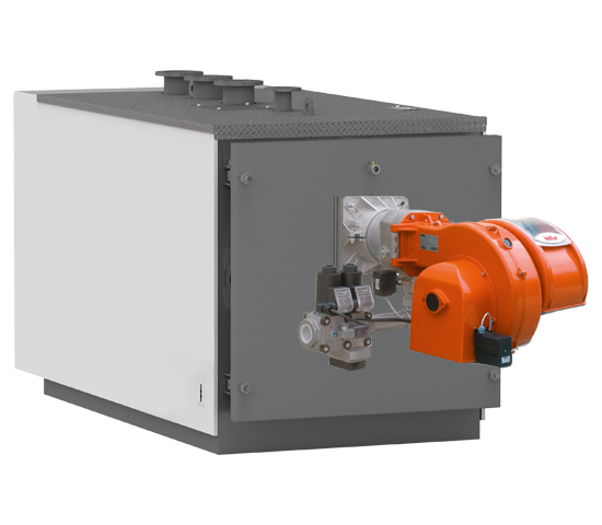 STEELNOX-3K. Caldaia pressurizzata a condensazione LOW NOx a tre giri di fumo